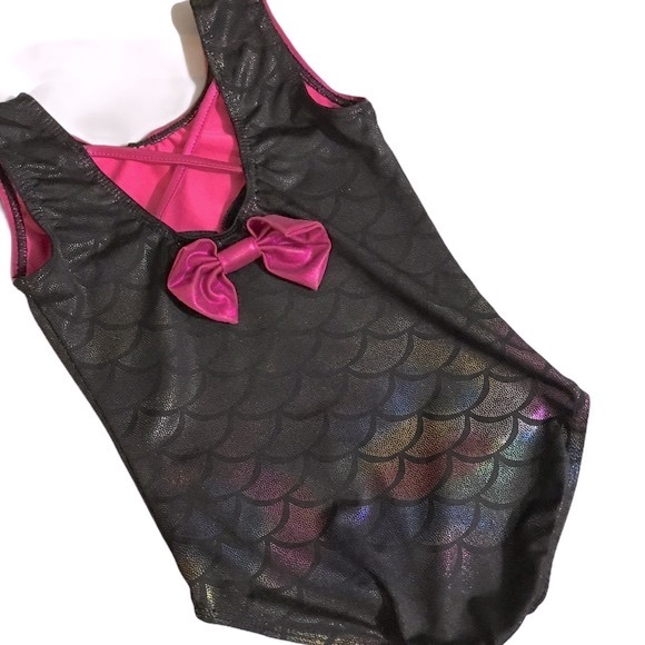 Mermaid One Piece Bathing Suit Swimsuit Shimmer Shiny Scales Sequin Mermaidcore - Picture 2 of 5